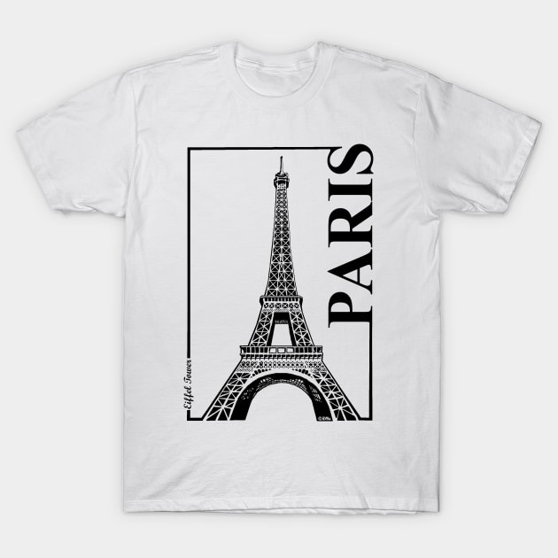 Paris t-shirt eiffel tower sale